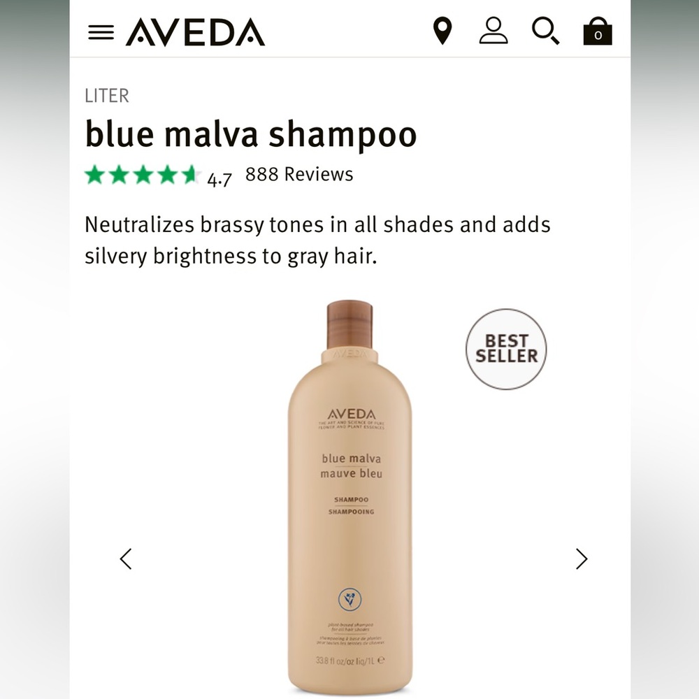 AVEDA blue malva shampoo New Sealed